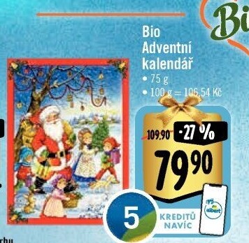 Adventní kalendář bio