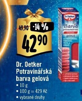 Barva potravinářská gelová Dr. Oetker