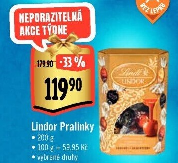 Bonboniéra Pralinky Lindor Lindt