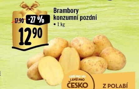 Brambory konzumní pozdní