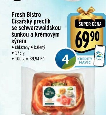 Císařský preclík Albert Fresh Bistro
