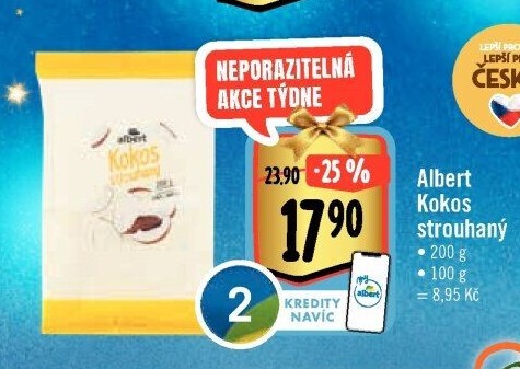 Kokos strouhaný Albert