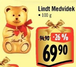 Medvídek čokoládový Lindt