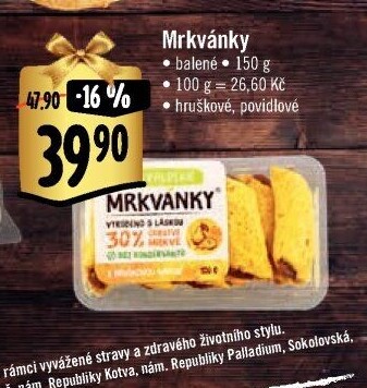 Mrkvánky s náplní Hukvaldské Pekárna Martina