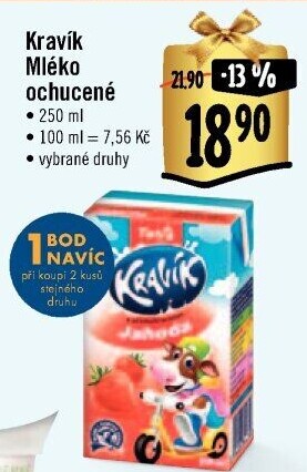 Nápoj mléko ochucené Kravík Tatra