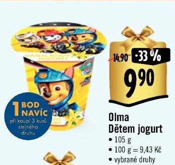 Ochucený jogurt Olma
