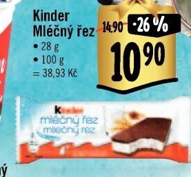 Řez mléčný Kinder