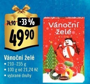 Vánoční želé Chocoland