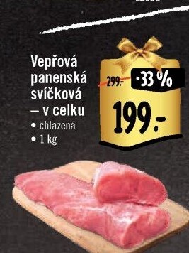 Vepřová panenská svíčková