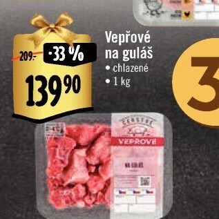 Vepřové maso na guláš Albert