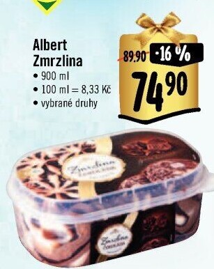 Zmrzlina ve vaničce Albert