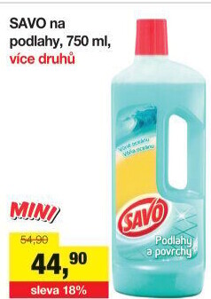 Čistič na povrchy a podlahy Savo