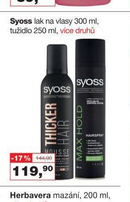 Syoss lak na vlasy / tužidlo