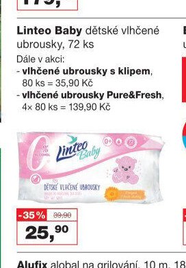 Linteo Baby dětské vlhčené ubrousky