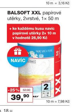BALSOFT XXL papírové utěrky