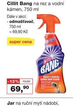 Cillit Bang na rez a vodní kámen, 750 ml