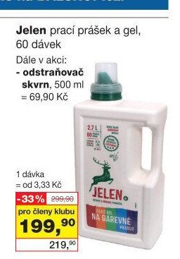 Jelen prací prášek a gel, 60 dávek