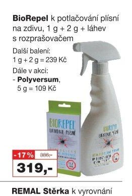 BioRepel k potlačování plísní na zdivu, 1 g + 2 g