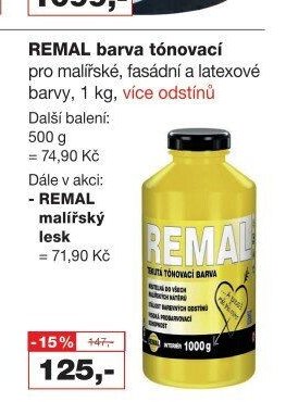 REMAL barva tónovací pro malířské, fasádní a latexové barvy, 1 kg