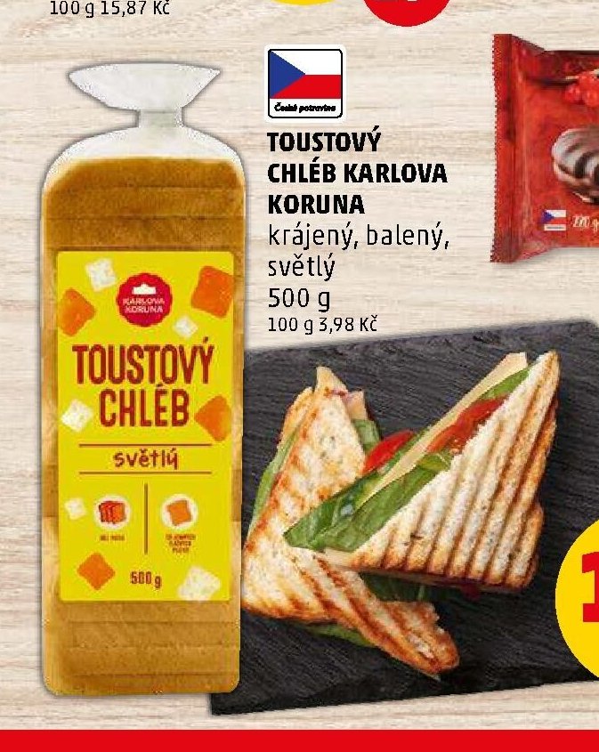 Toustový chléb Karlova Koruna