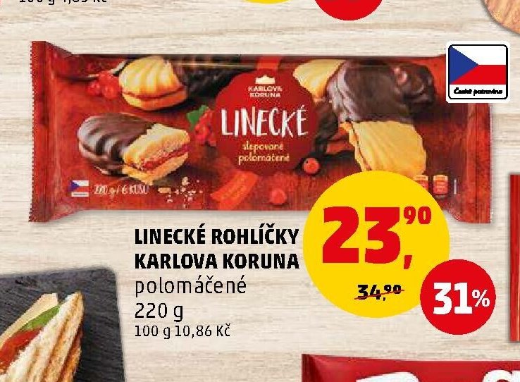 Linecké rohlíčky Karlova Koruna