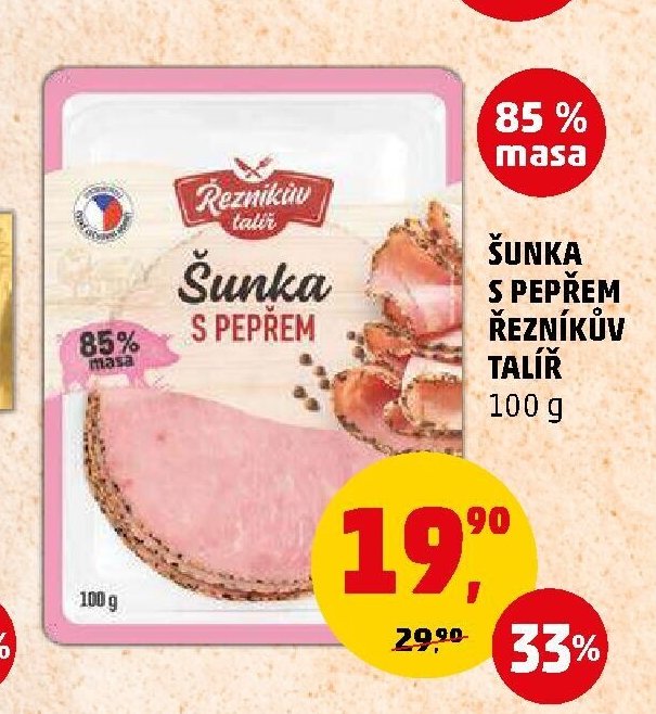 Šunka s pepřem Řezníkův talíř