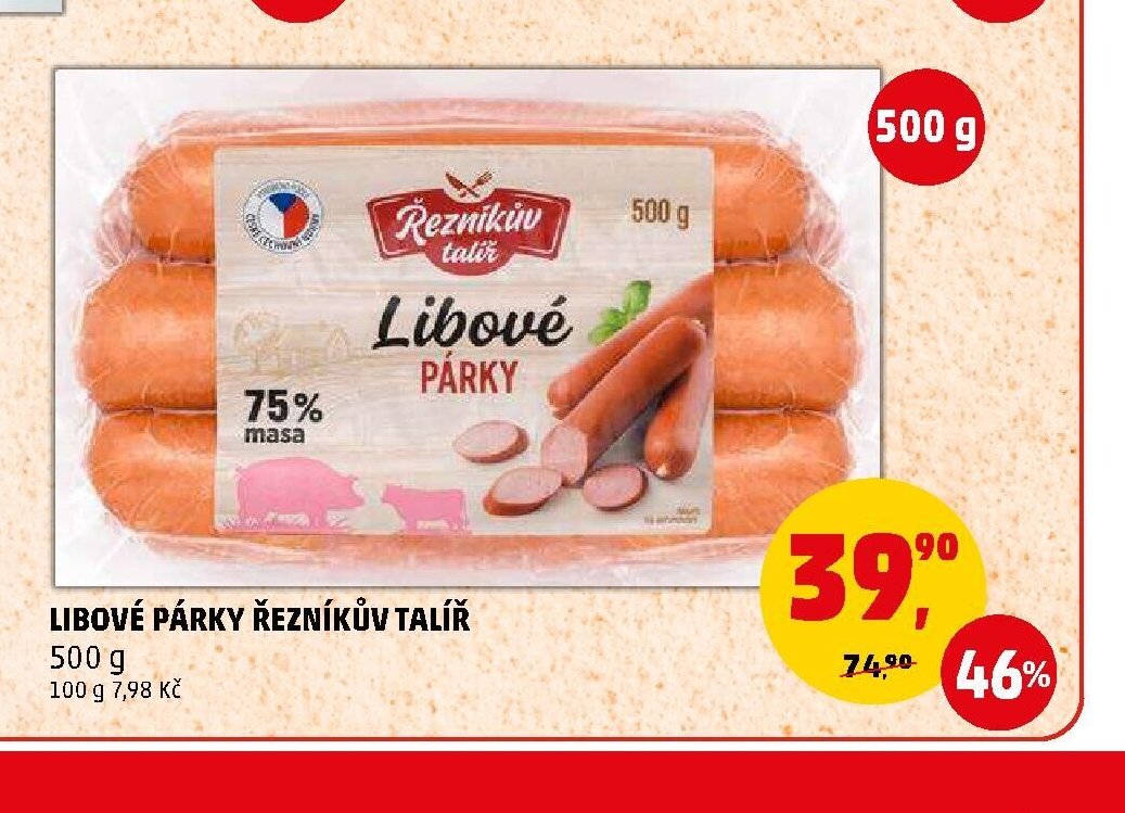 Libové párky Řezníkův talíř