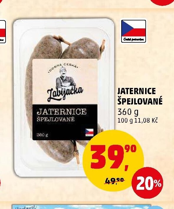 Jaternice špejlované