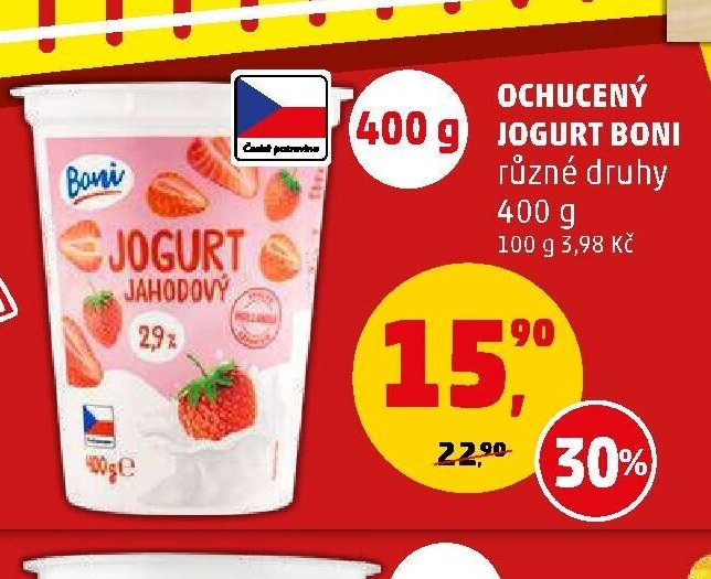 Ochucený jogurt Boni 400 g