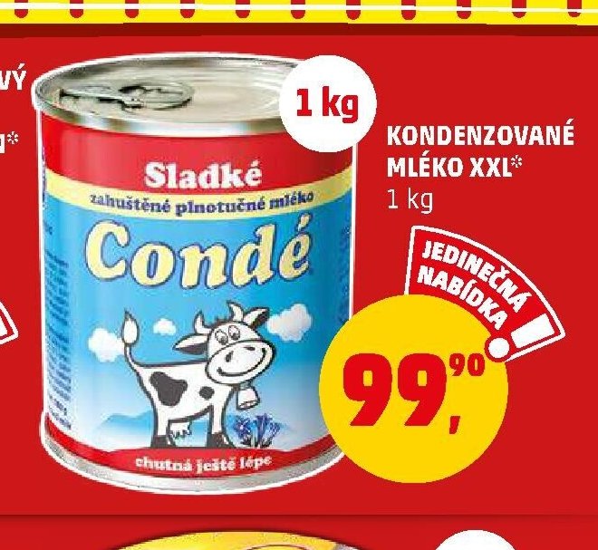 KONDENZOVANÉ MLÉKO XXL