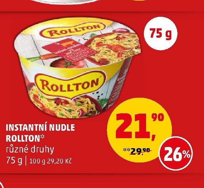 INSTANTNÍ NUDLE ROLLTON