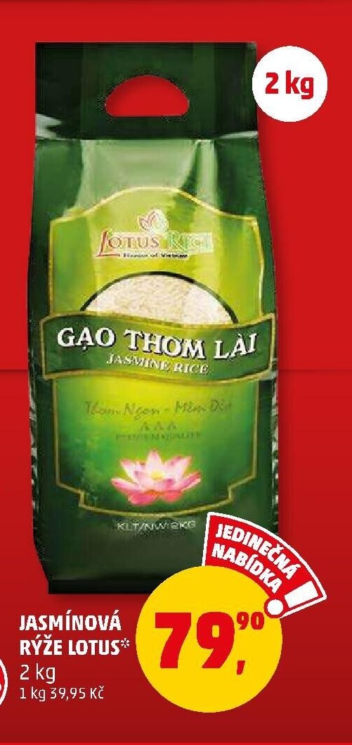 JASMÍNOVÁ RÝŽE LOTUS
