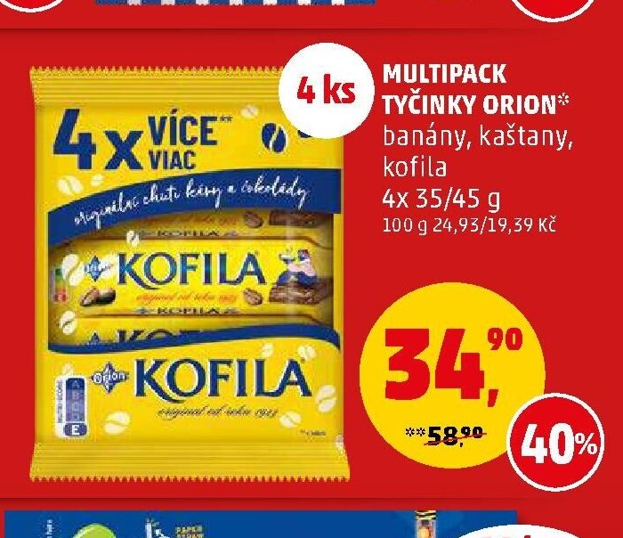 Multipack tyčinky Orion