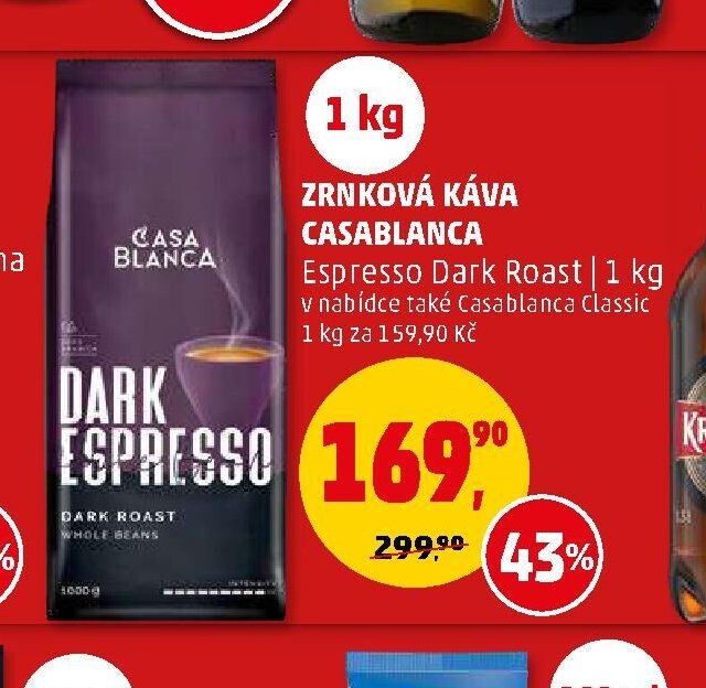 Zrnková káva Casablanca 1 kg