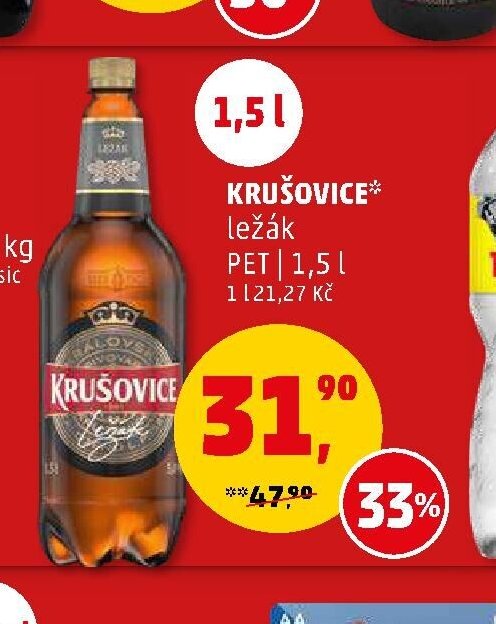 Krušovice ležák 1,5 l