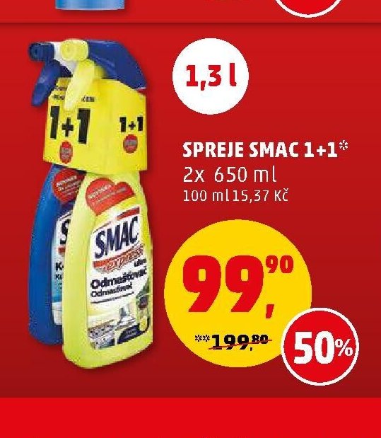Spreje Smac 1+1 2x 650 ml