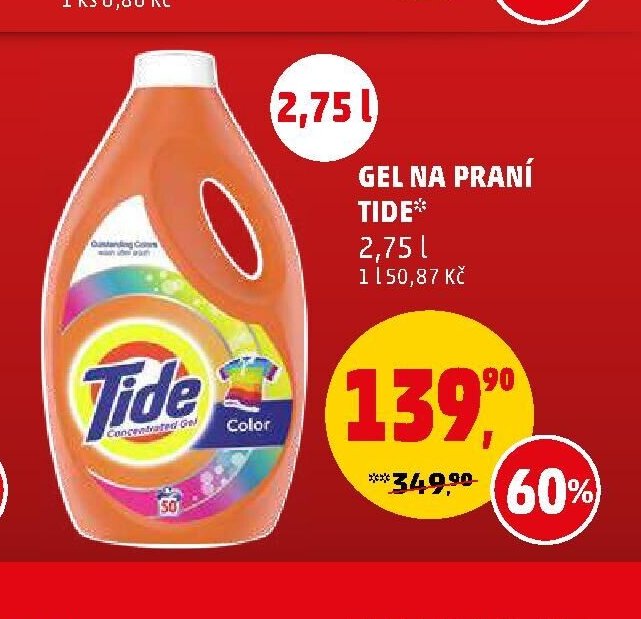 Gel na praní Tide 2,75 l