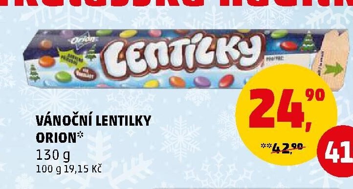VÁNOČNÍ LENTILKY ORION*