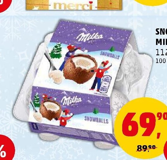 SNOWBALLS MILKA*