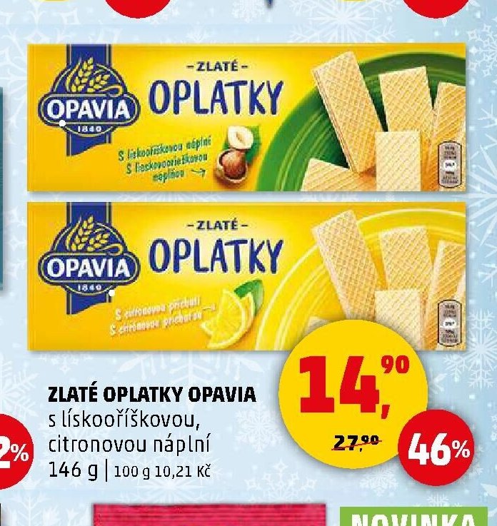 Zlaté oplatky Opavia