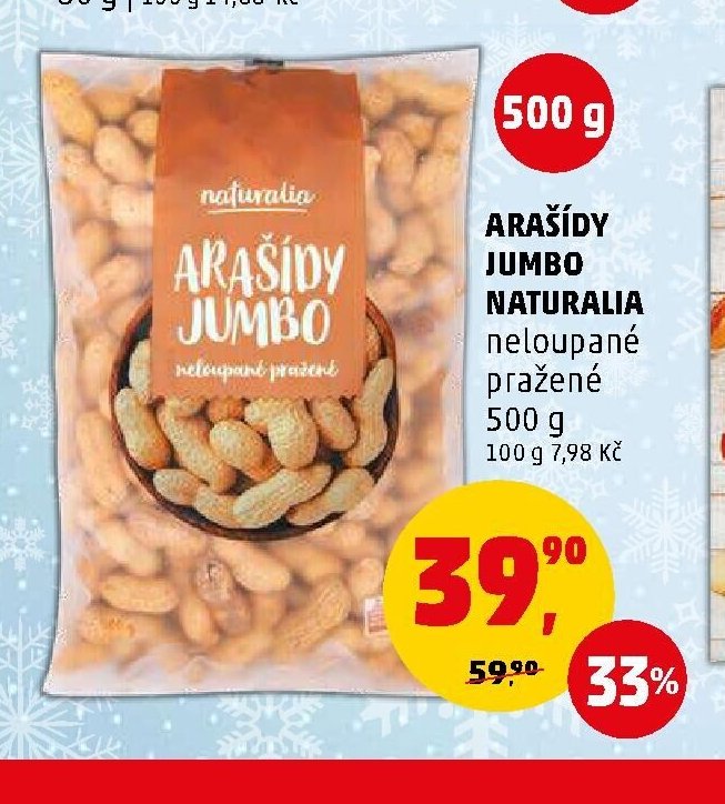 Arašídy Jumbo Naturalia