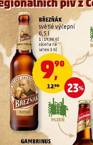 BŘEZŇÁK světlé výčepní 0,5 l