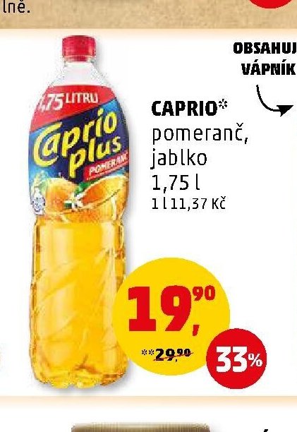 CAPRIO pomeranč, jablko 1,75 l