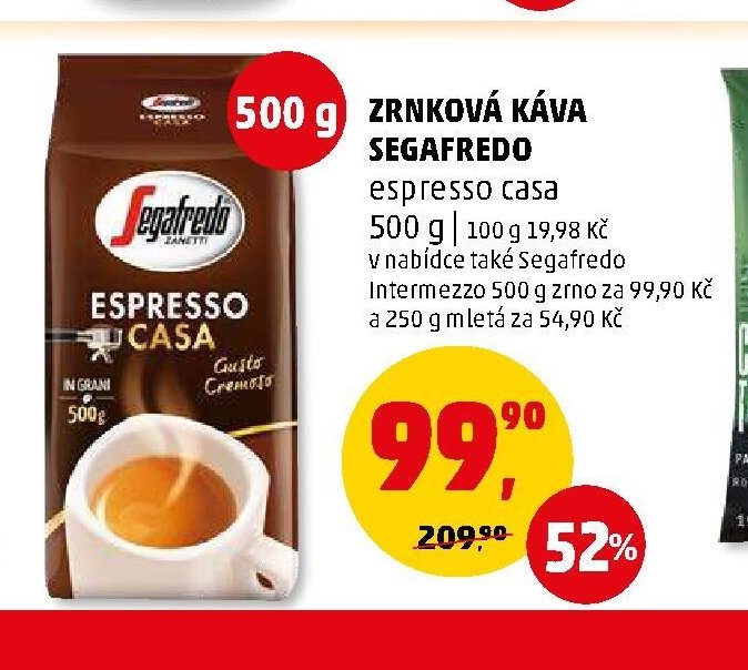 ZRNKOVÁ KÁVA SEGAFREDO espresso casa 500 g