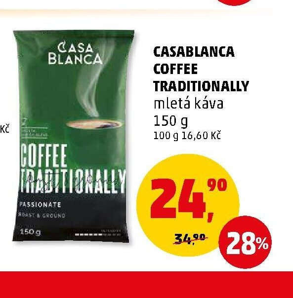 CASABLANCA COFFEE TRADITIONALLY mletá káva 150 g