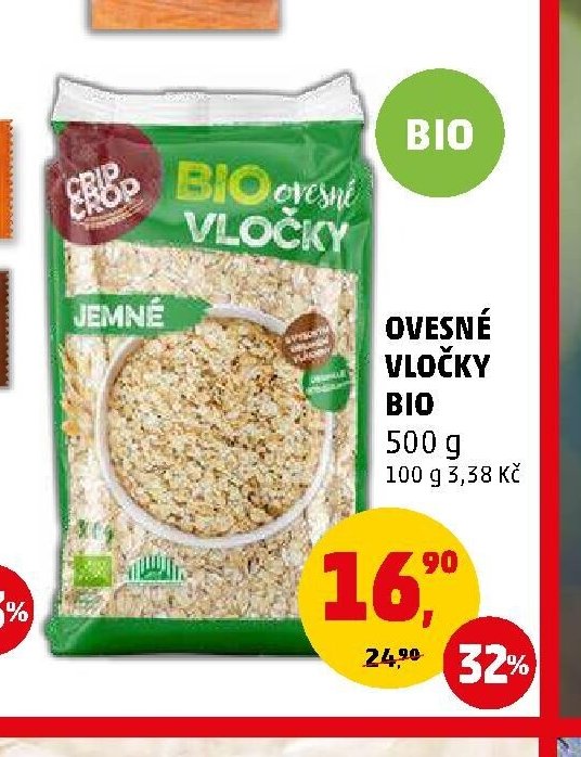 Ovesné vločky Bio