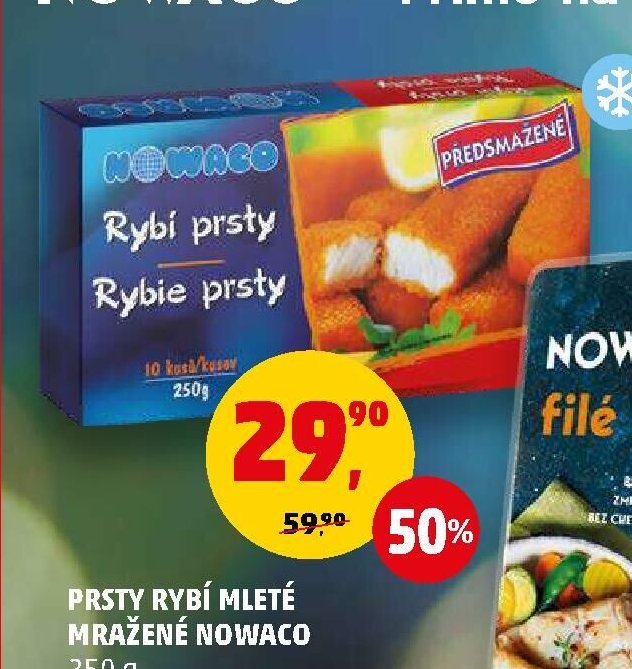 Prsty rybí mleté mražené Nowaco