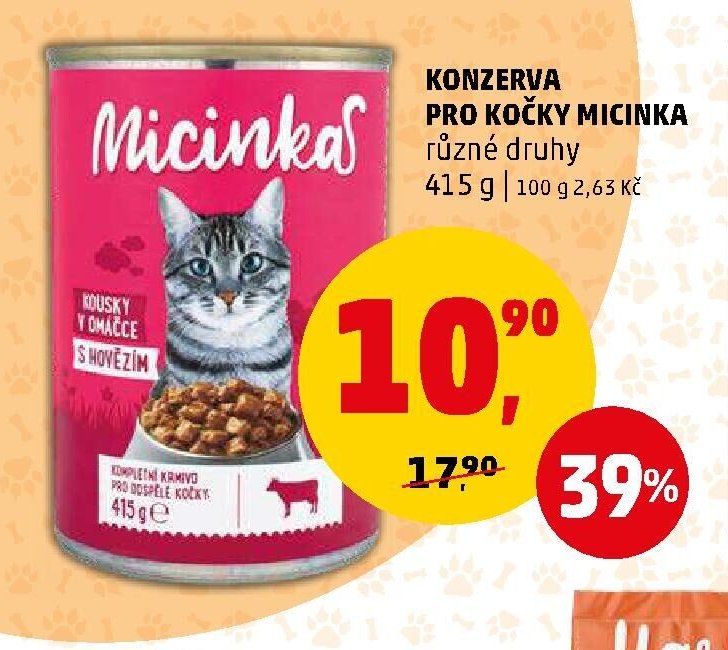 KONZERVA PRO KOČKY MICINKA