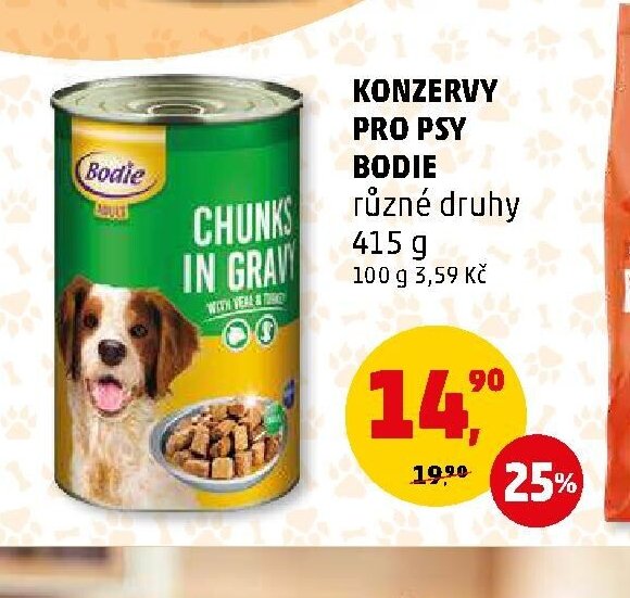 KONZERVY PRO PSY BODIE