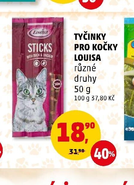 TYČINKY PRO KOČKY LOUISA